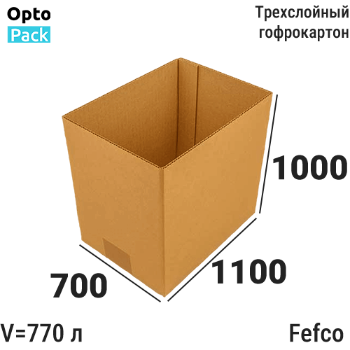 Коробка без верха 1100х700х1000 мм