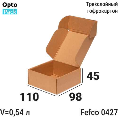 Самосборная коробка 110х98х45 мм