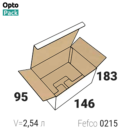Самосборная коробка 146х95х183 мм