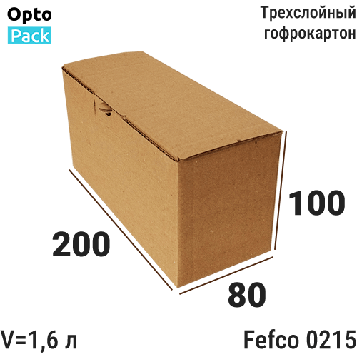 Коробка картонная 200х80х100 мм