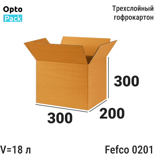 Коробка транспортная 300х200х300 мм Паллетная