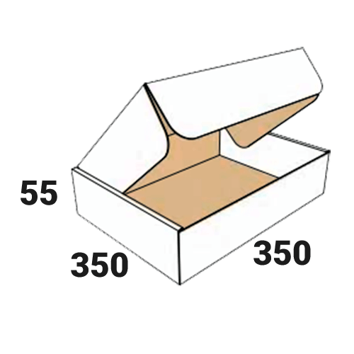 Самосборная коробка 350х350х55 мм