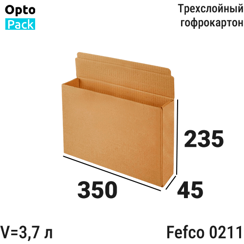 Самосборная коробка 350х45х235 мм