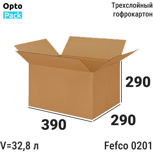 Коробка картонная 390х290х290 мм
