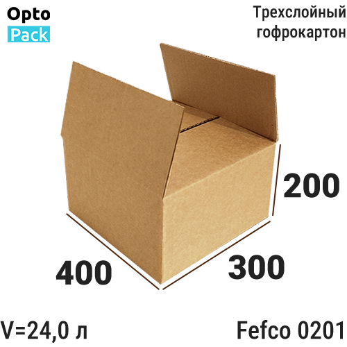 Коробка картонная 400х300х200 мм