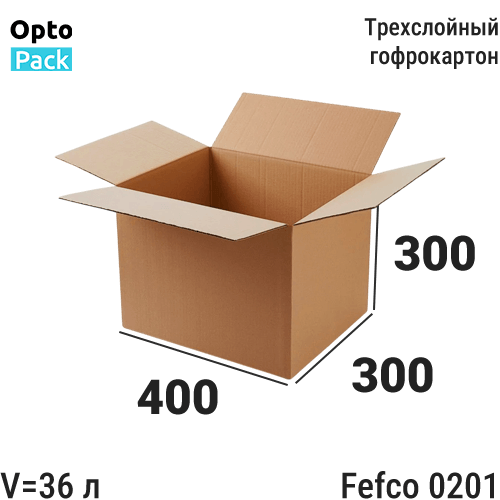 Коробка транспортная 400х300х300 мм Паллетная