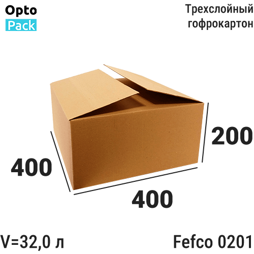 Коробка картонная 400х400х200 мм