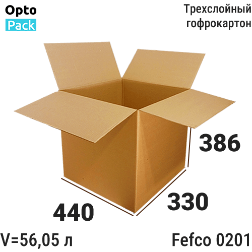 Коробка картонная 440х330х386 мм
