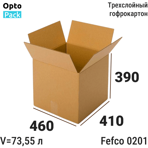 Коробка картонная 460х410х390 мм