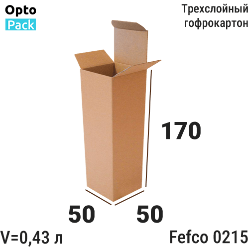 Коробка для косметики (шампуни гели) 50х50х170 мм