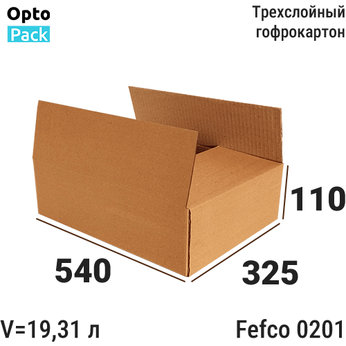 Коробка картонная 540х325х110 мм