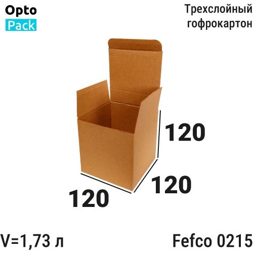 Самосборная коробка 120х120х120 мм