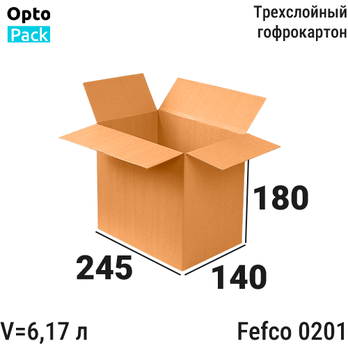 Коробка картонная 245х140х180 мм