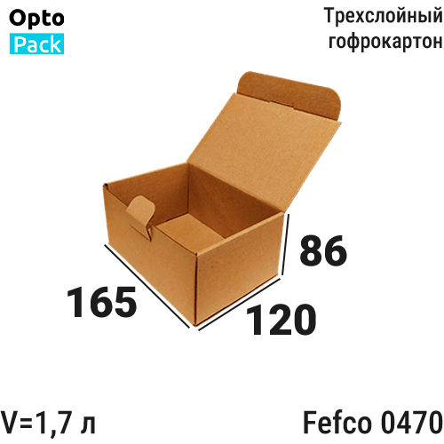 Самосборная коробка 165х120х86 мм
